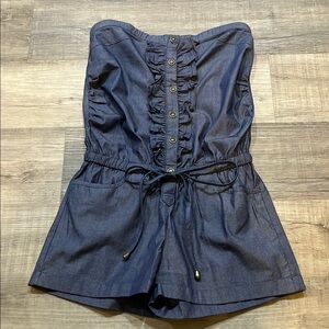 Hot & Delicious Blue Denim Romper